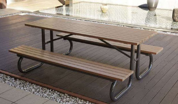 テーブルベンチ_再生木材(EMウッド/RPウッド)イメージ画像