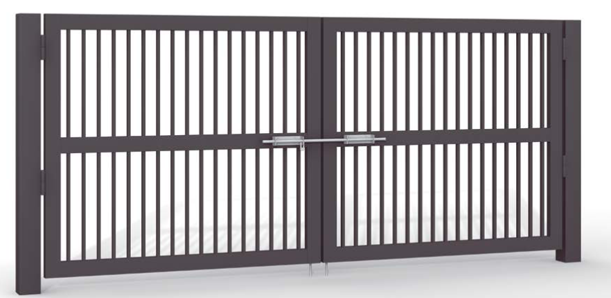 大型門扉_A1型_両開きイメージ画像